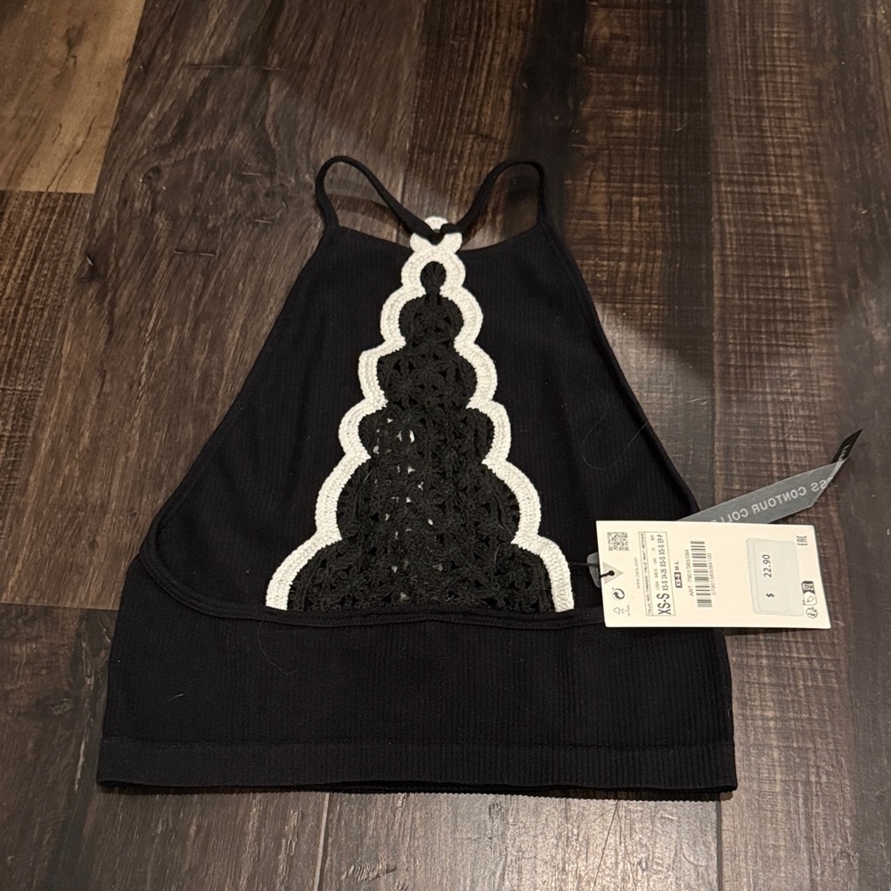 NWT Zara Elegant Black Top